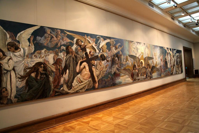 Система галерейной повески Arakawa в Государственной Третьяковской Галерее